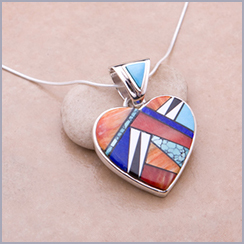 Native American Inlay Pendant