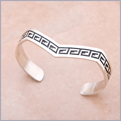 Native American Silver Cuff Bracelet